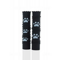 Black with Blue Paws and Ruffle BLING Spirit Sleeve Size A
